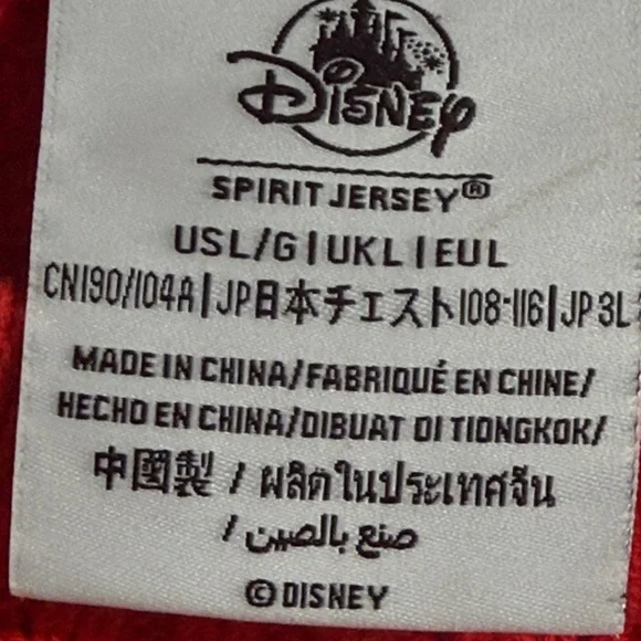 Disneyland Resort Large Spirit Red Cable Knit Jersey Crewneck Pullover Sweater - Picture 9 of 16